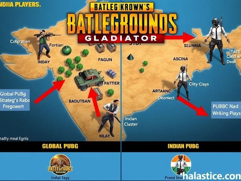 Comparison between global PUBG and Indian PUBG Mumbai Gladiator